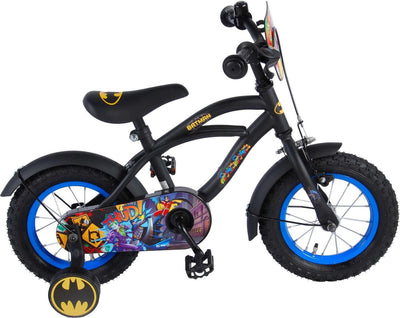 Kinderfiets 12 Batman - zwart geel