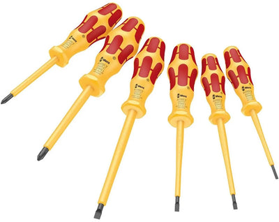 Wera kraftform - series 1000 vde 1060 i 1062 i 6 - schraubendrehersatz - 6 stücke - isoliert (05051575001)