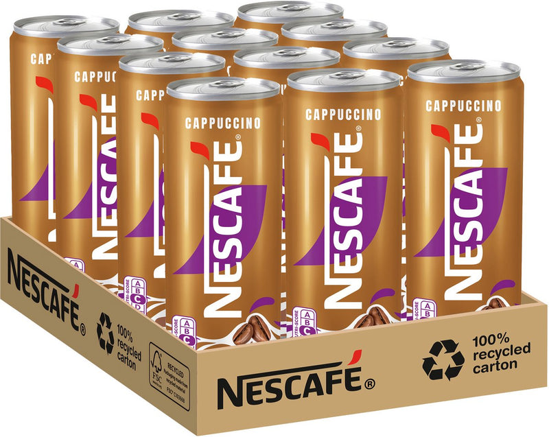 Nescafé - cappuccino ijskoffie - 12 blikken a 250ml