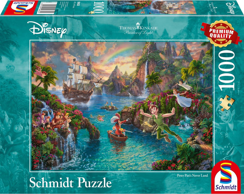 Peter pan schmidt disney puzzel - 1000 stukjes - premium quality