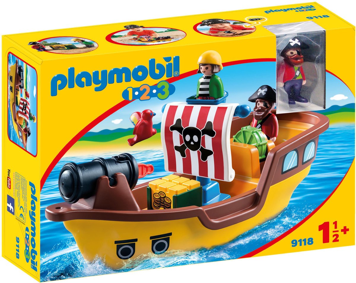 Playmobil 1.2.3. piratenschip - 9118