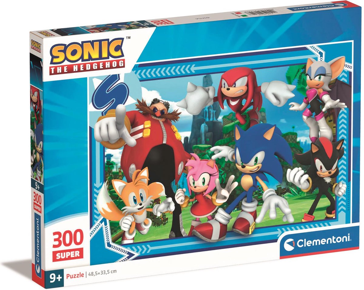 Clementoni legpuzzel super color sonic, 300st.