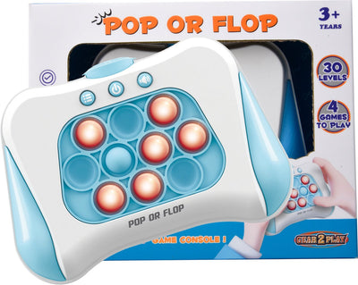 Gear2play pop or flop gameconsole blauw - spel
