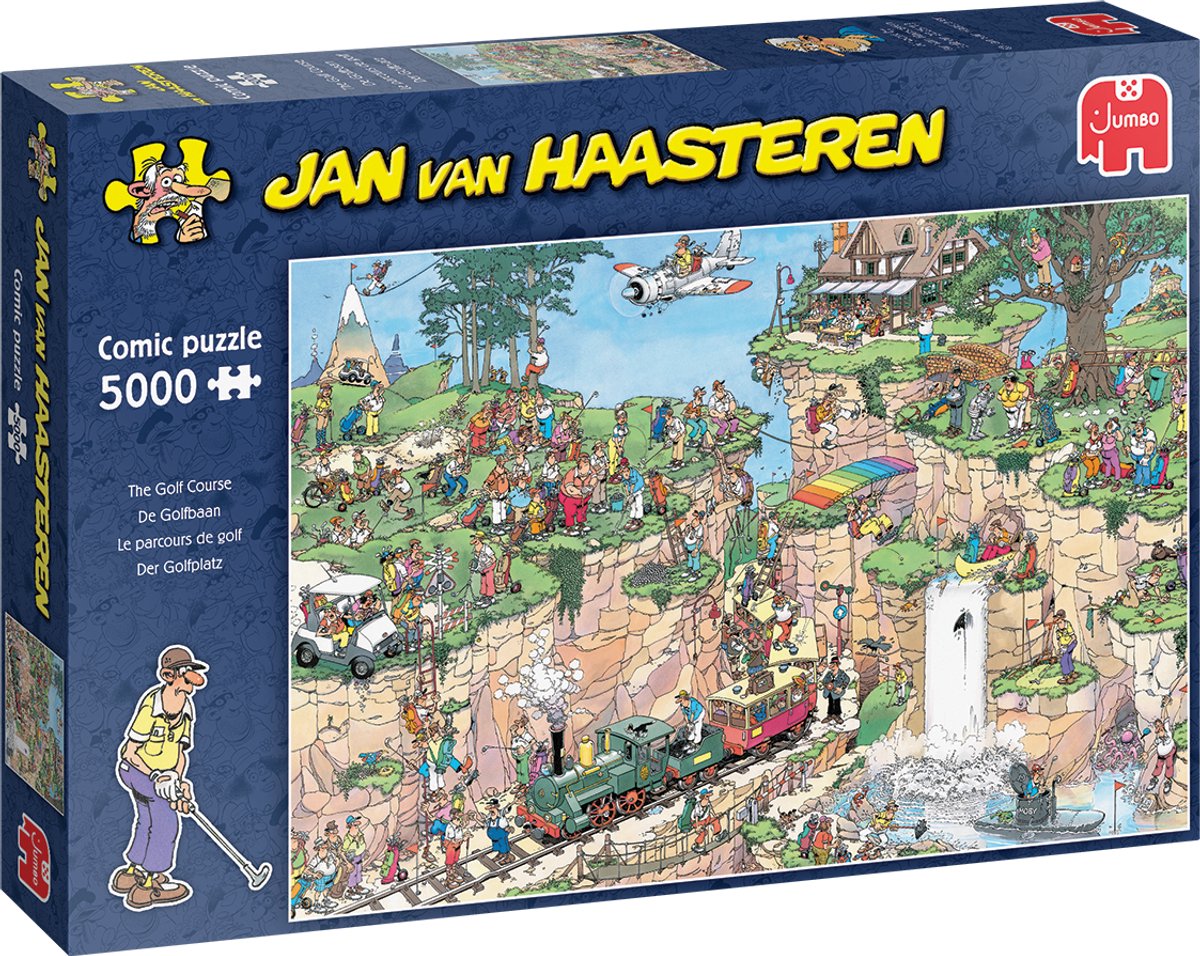 Jan van haasteren - de golfbaan - 5000 stukjes puzzel - legpuzzel voor volwassenen - jvh