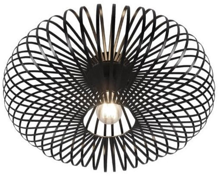 Trio johann - plafondlamp - zwart mat - excl. 1x e27 4 w - verlichting omhoog en omlaag