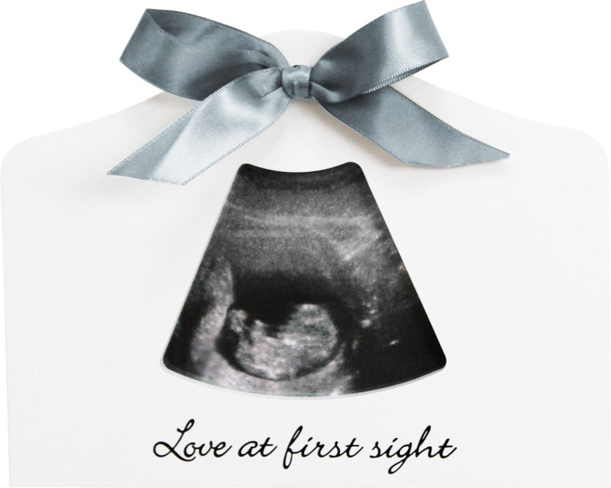 Happy hands - sonogram echo frame - fotolijst - echofoto - wit