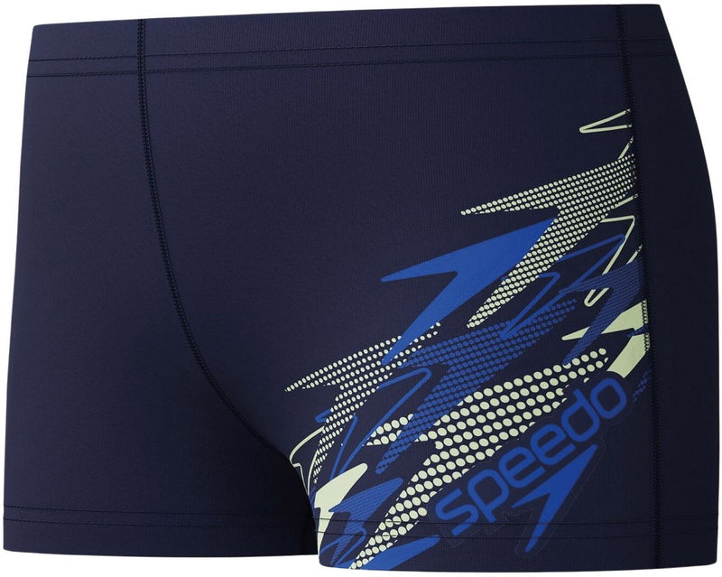 Speedo medley logo aquashort jongens sportzwembroek -marine blauw