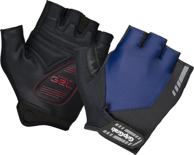 Gripgrab - progel padded korte vinger zomer fietshandschoenen wielrenhandschoenen met padding - navy - unisex - maat s