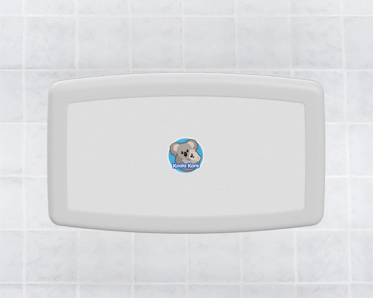 Koala kare - wandcommode opklapbaar - babyverschoontafel - horizontaal - kb300-en-05 - wit - graniet