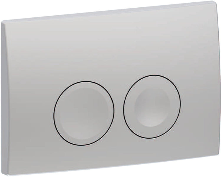 Geberit delta25 bedieningsplaat - 2-toets spoeling - ronde knoppen - dualflush - mat chroom