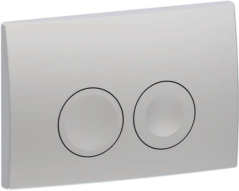 Geberit delta25 bedieningsplaat - 2-toets spoeling - ronde knoppen - mat chroom
