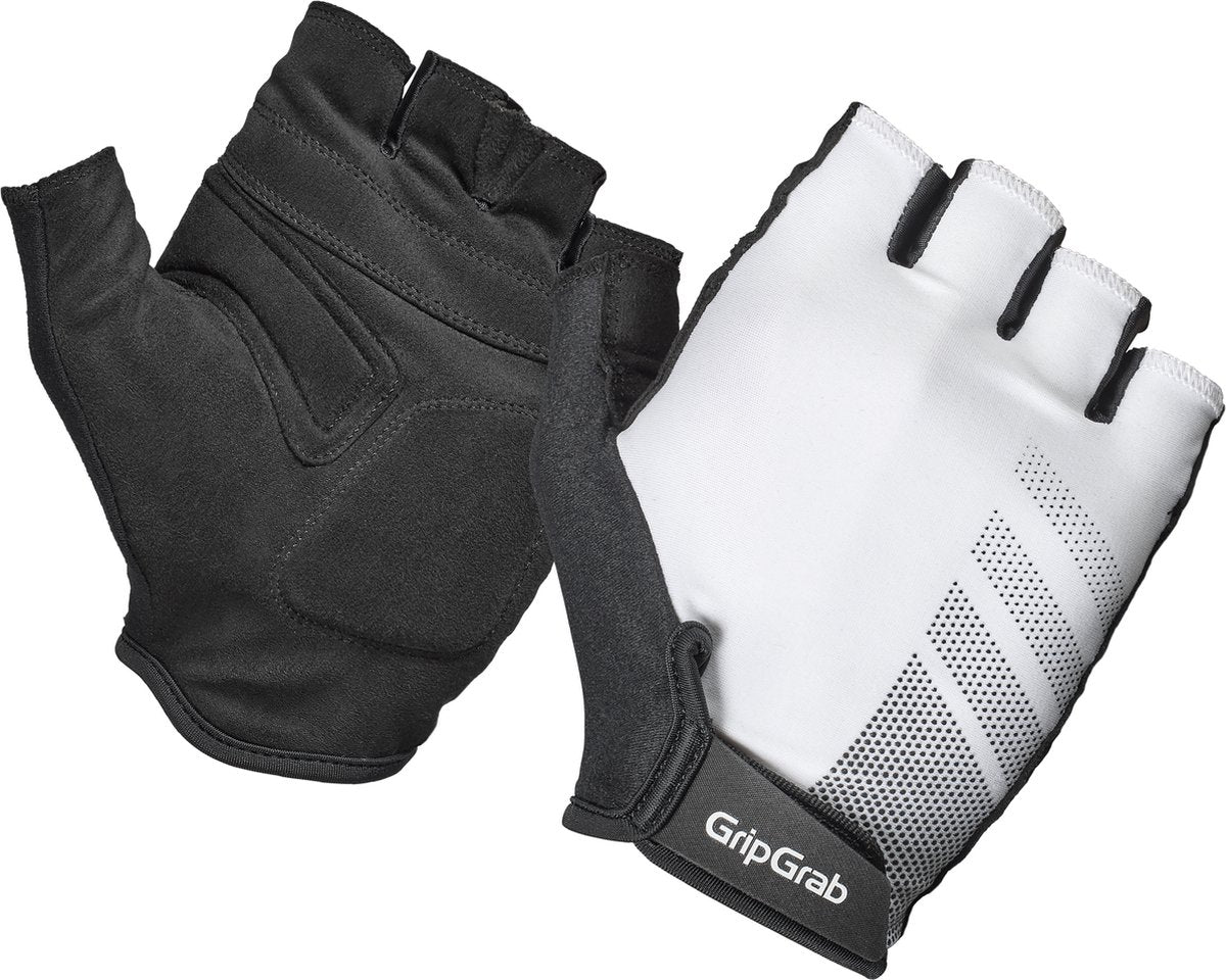 Gripgrab - ride rc lite korte vinger zomer fietshandschoenen met padding - wit - unisex - maat xxl