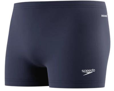 Speedo endurance+ logo aquashort heren - strakke zwemshort heren - chloorbestendige zwembroek mannen - kleurvaste sportzwembroek heren - marine wit - s