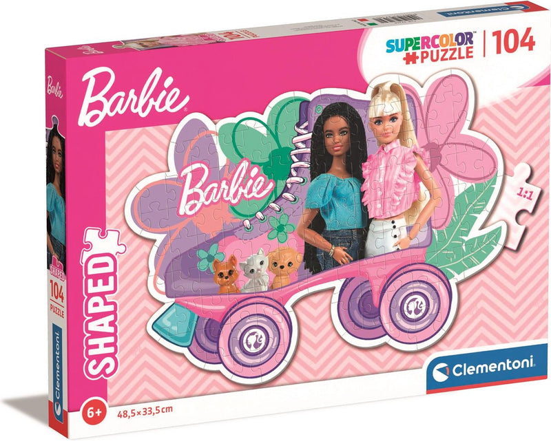Clementoni - puzzel - 104 stukjes - barbie - kinderpuzzel - vanaf 6 jaar