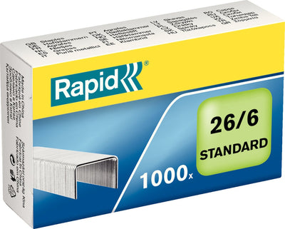 Rapid standaard gegalvaniseerd 26 6 nietjes - 1000 nietjes