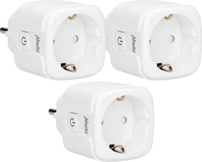 Alecto smart-plug10 triple - smart wifi tussenstekker - 16a 3680w - 3 stuks