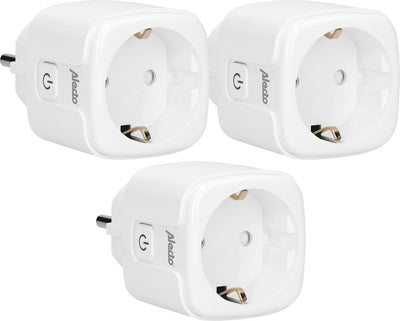 Alecto smart-plug20 triple - smart wifi tussenstekker met energiemeter - 16a 3680w -3 stuks