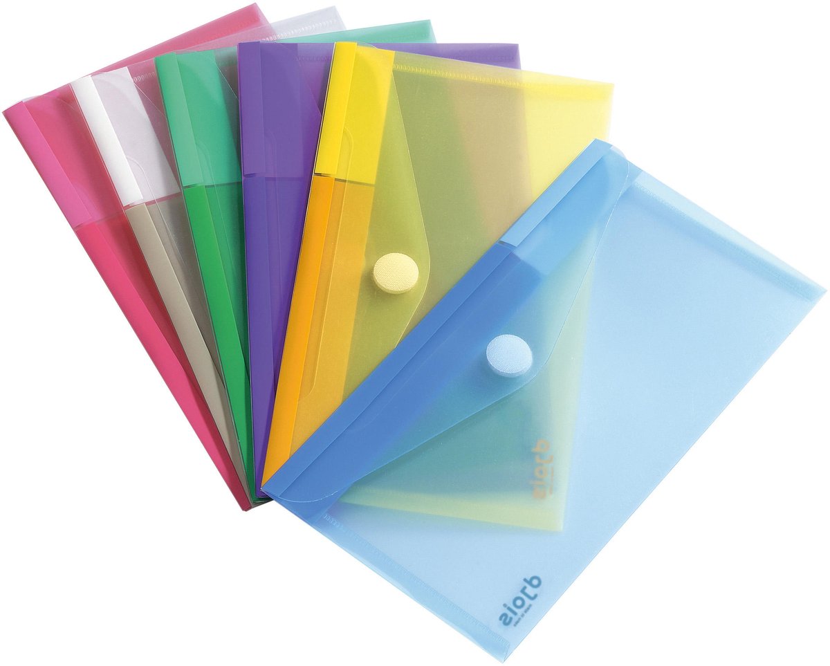 Tarifold documentenmap collection color voor formaat cheque (250 x 135 mm) pak van 6 stuks