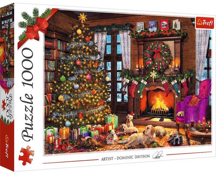 Trefl puzzel 1000 stukjes - kerst - christmas is coming - feestdagen.