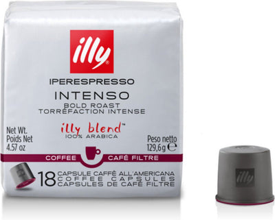 Illy - iperespresso filterkoffie intenso 6 x 18 capsules
