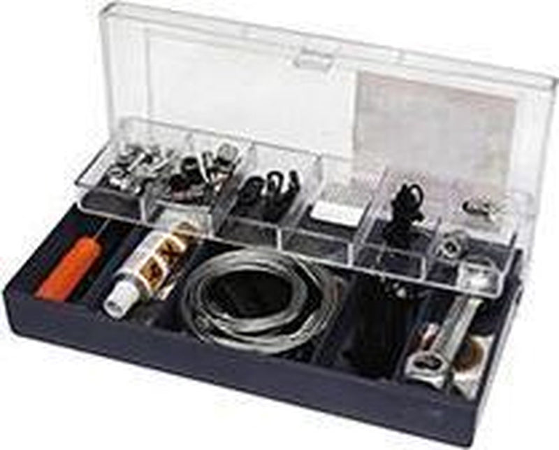 Dresco fiets reparatieset - gereedschapset 66-delig inclusief bandenplakset - in handige opbergbox