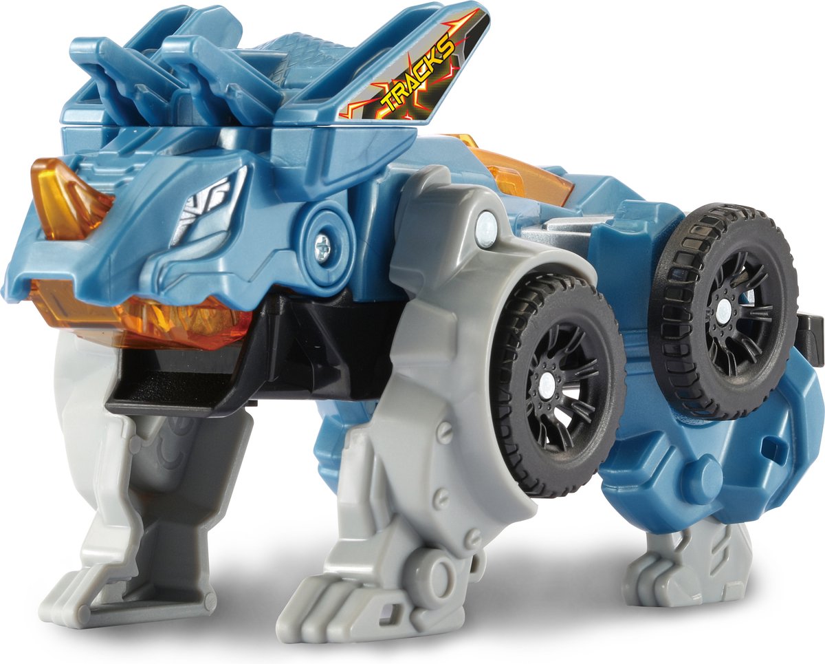 Vtech switch go dino's - fire tracks de triceratops - kinder speelgoed dinosaurus - interactief robot speelfiguur - vanaf 4 jaar en ouder
