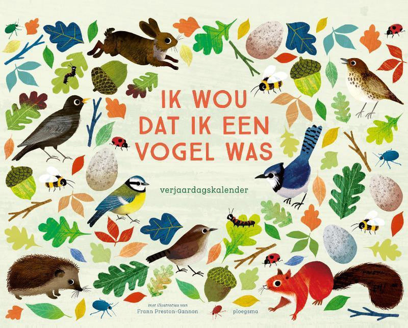 Merkloos sans marque verjaardagskalender ik wou dat ik een vogel was
