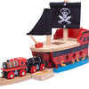 Bigjigs treinbaanonderdeel piratenboot