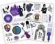 Blue sky studios wednesday sticker set various stationery