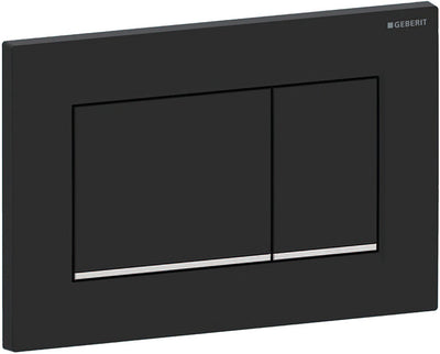 Geberit sigma30 bedieningsplaat 2-toets - matzwart