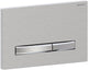 Geberit sigma50 bedieningsplaat - 2-toets spoeling - vierkant - dualflush - chroom geborsteld