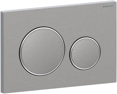 Geberit sigma20 drukplaat - rvs geborsteld staal