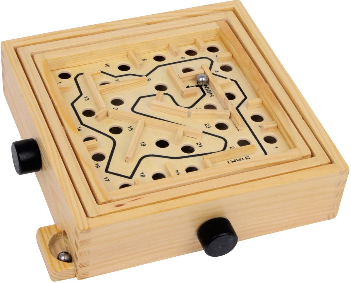 Small foot - houten labyrinth knikkerspel