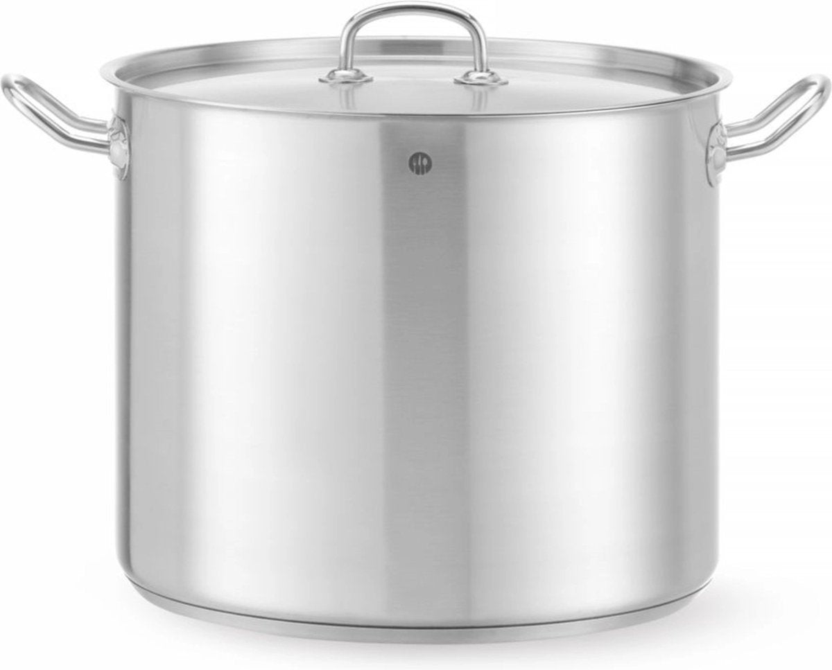 Hendi hoge kookpan met deksel – 21l – inductiegeschikt – koelblijvende handgrepen – ø320x270 mm