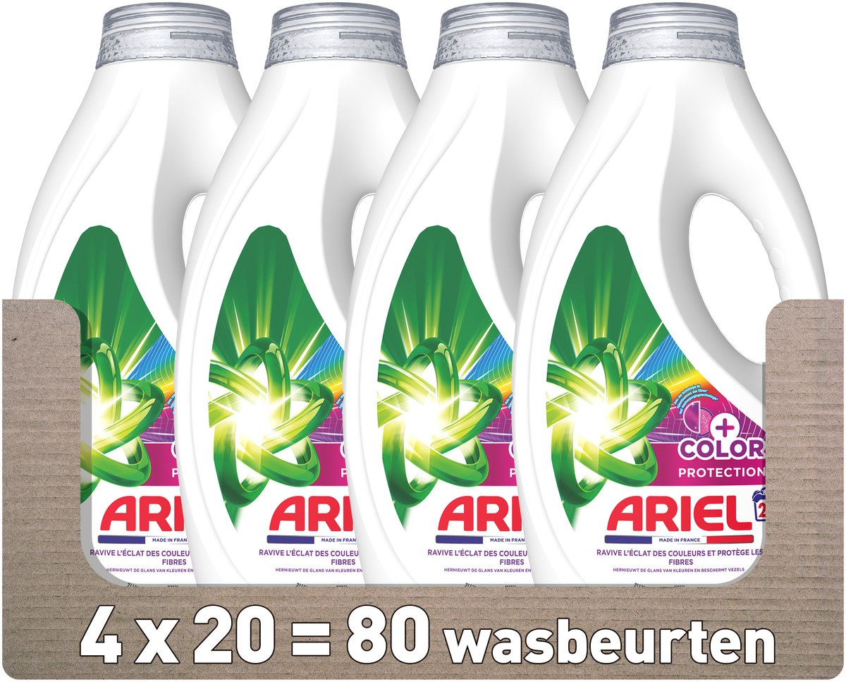 Ariel vloeibaar wasmiddel +kleurbescherming - 4 x 20 wasbeurten
