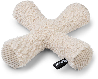 District 70 ziggy – zacht hondenspeelgoed met pieper en knispergeluid – merengue - ø30 cm