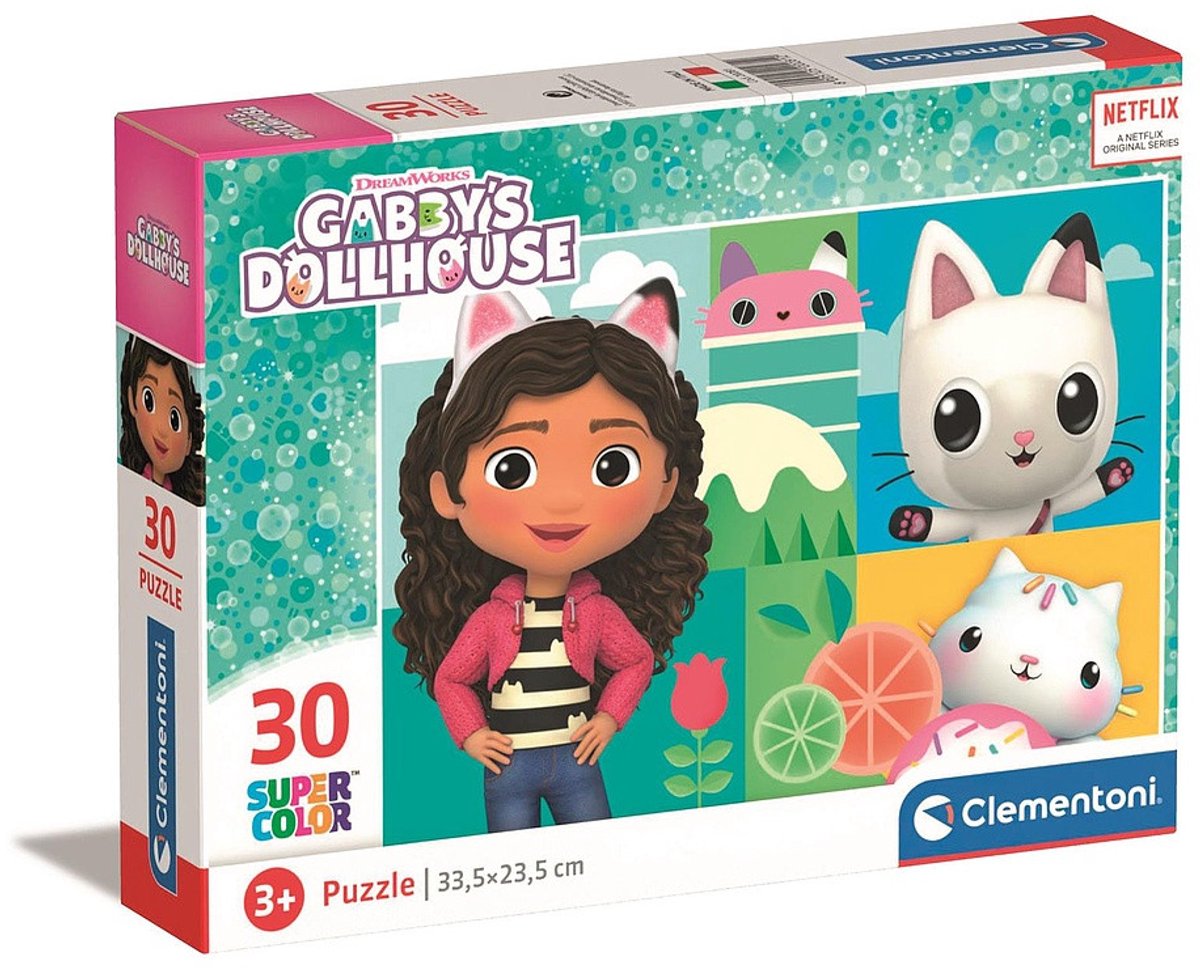 Clementoni puzzel gabby's poppenhuis, 30st.