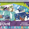 Totum stickeren op nummer boek stitch
