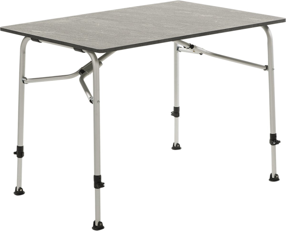 Travellife sorrento campingtafel honeycomb dark grey 120 x 80 - stabiel en lichtgewicht frame - draagtas inbegrepen