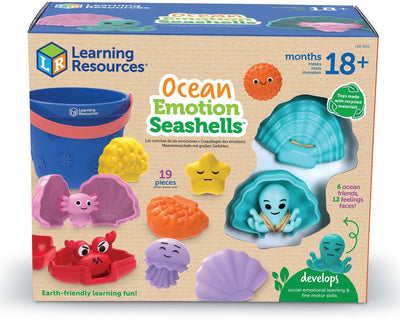 Learning resources educatief speelgoed ocean emotion seashells set. - 3+