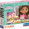 Clementoni blokpuzzel gabby's poppenhuis, 12st.