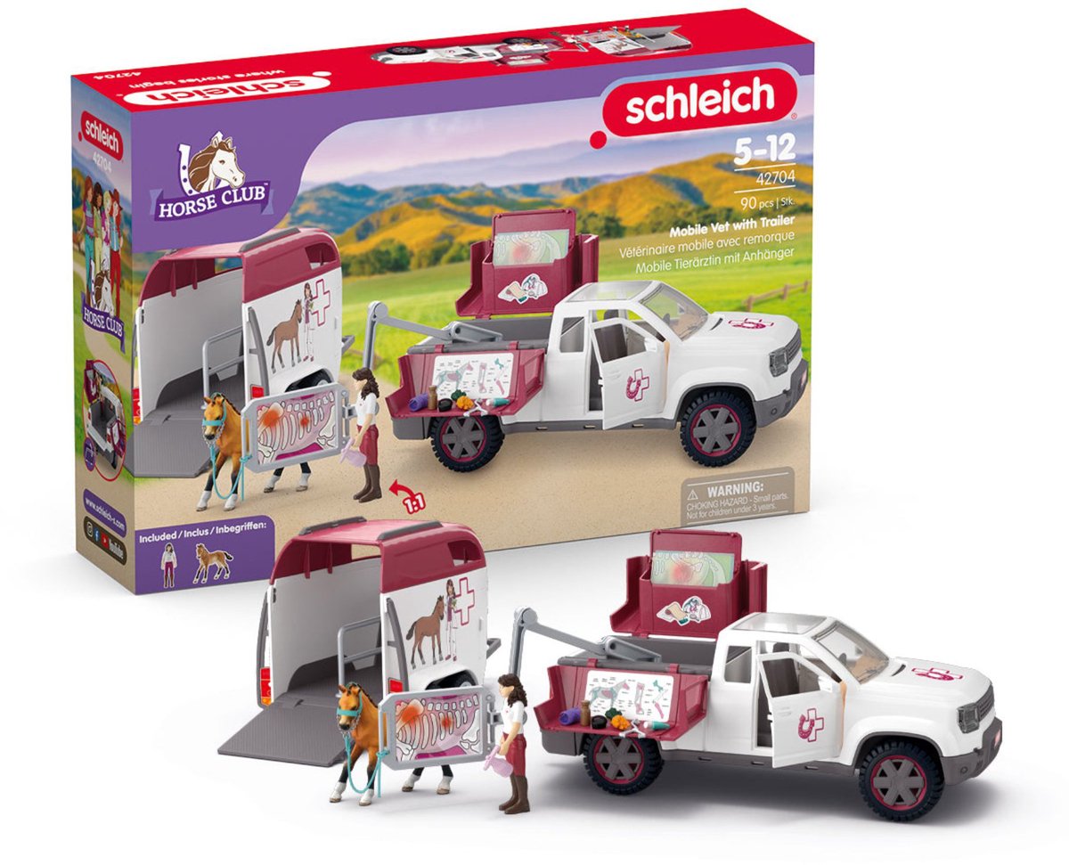 Schleich horse club mobiele dierenarts - 90dlg.