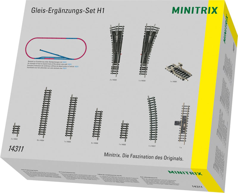 Minitrix rail-uitbreidingsset h1