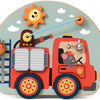 Classic world houten speelbord brandweer - interactief speelgoedbord.