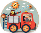 Classic world houten speelbord brandweer - interactief speelgoedbord. - afbeelding 1