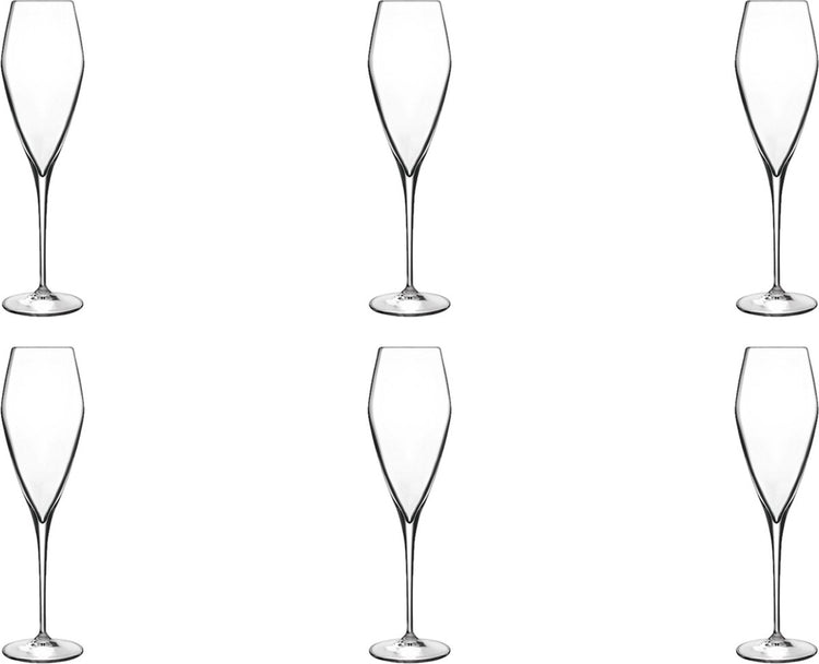 Luigi bormioli atelier champagneglas groot - 270 ml - 6 stuks