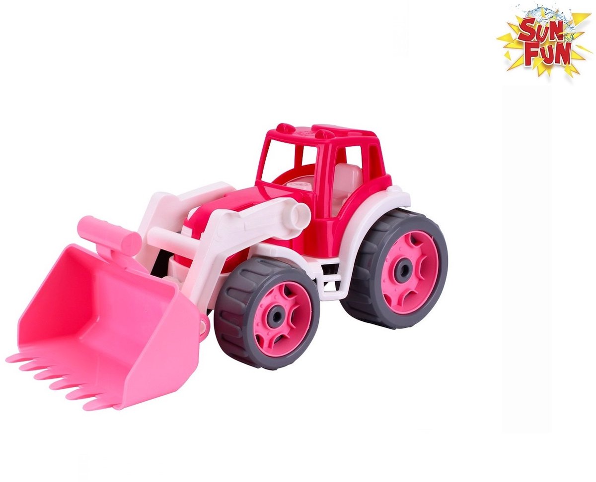 Sun fun tractor met shovel