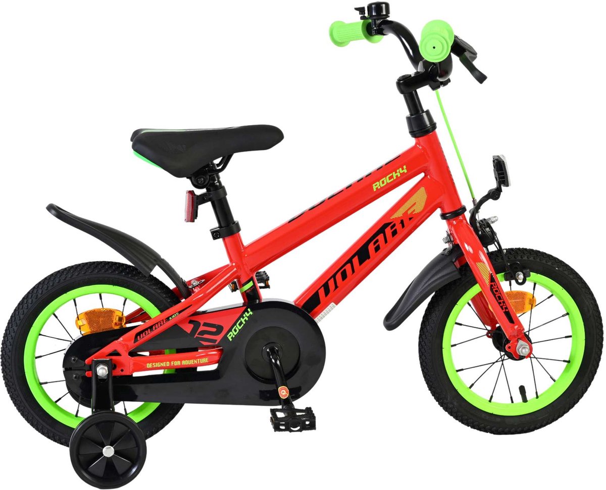 Volare Rocky Kinderfiets - Jongens - 12 inch - Rood