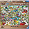 Ravensburger ray's comic series: time travel 4 – future time – cartoon legpuzzel – 1000 stukjes
