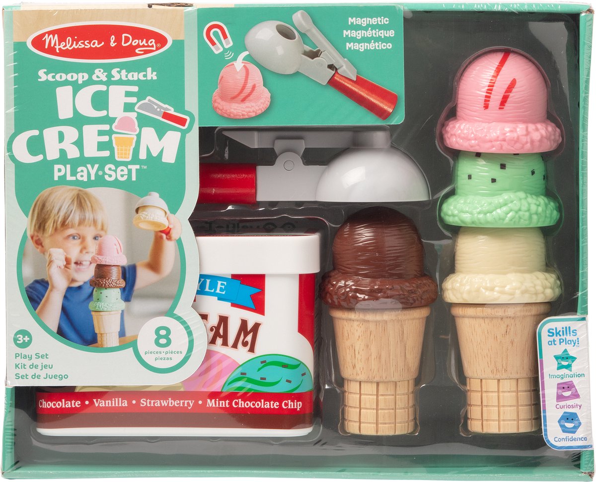 Melissa doug – ijsspeelset – inclusief magnetische ijsschep